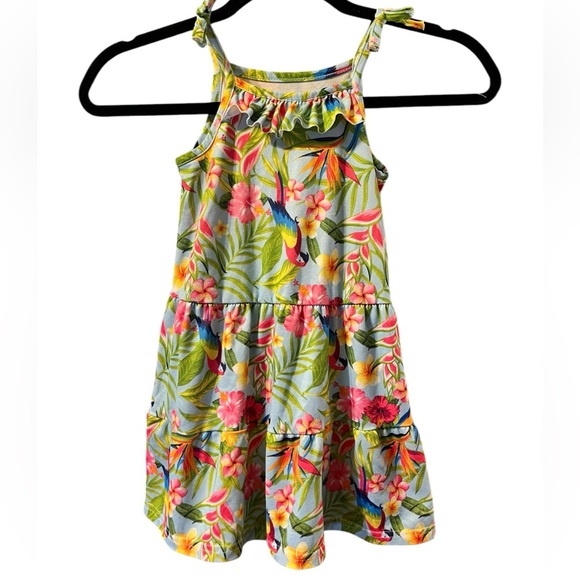 Tommy Bahama Girls Sundress - Tropical Floral Print - Tiered - Size 3T - Picture 1 of 4